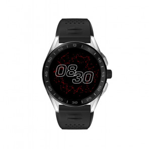 Uhrenarmband Smartwatch Tag Heuer SAR8A80/0 / FT6045 Kautschuk Schwarz 18mm