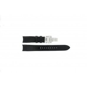 Uhrenarmband Seiko SSA213J2 / 4R39-00L0 / 5D88 0AG0 / L0C8011J0 Leder Schwarz 21mm