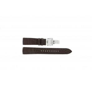 Uhrenarmband Seiko 7T04-0AA0 XL Leder Braun 21mm
