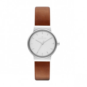Uhrenarmband Skagen SKW2192 Leder Braun 14mm
