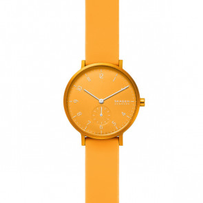 Uhrenarmband Skagen SKW2808	 Silikon Orange 16mm