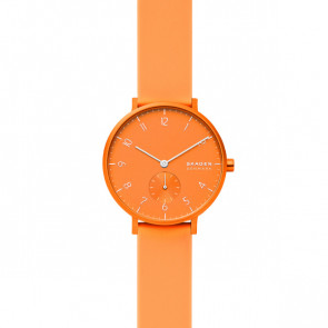 Uhrenarmband Smartwatch Skagen SKW2821 Silikon Orange 16mm