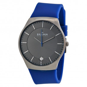 Uhrenarmband Skagen SKW6072 Kunststoff Blau