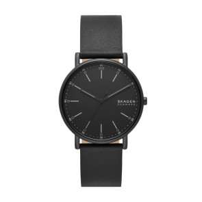 Uhrenarmband Skagen SKW6902 Leder Schwarz 20mm