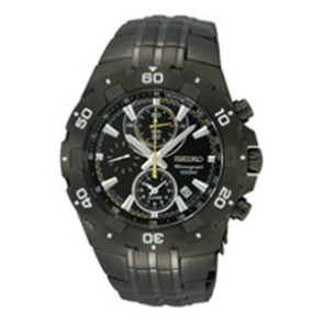 Uhrenarmband Seiko SNAD37P1.7T62-0JZ0 Stahl Schwarz