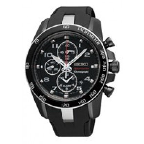 Uhrenarmband Seiko SNAE89P1 / 7T62-0LC0 Kautschuk Schwarz 21mm