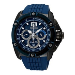 Uhrenarmband Seiko SPC075P1.7T04-0AD0 Kautschuk Blau 26mm