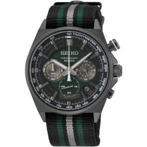 Uhrenarmband Seiko SSB411P1.8T63-00T0 Nylon Zweifarbig 22mm