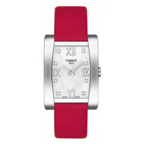 Uhrenarmband Tissot T0073091611601 / T603026533 Kunststoff Rot 15mm