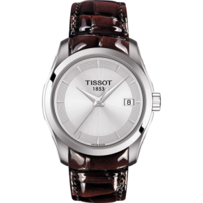 Uhrenarmband Tissot T0352101603103A / T610042656 Leder Braun 18mm