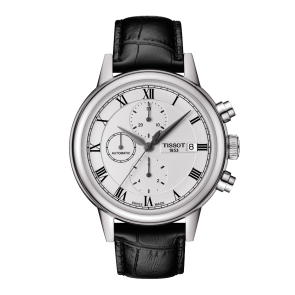 Uhrenarmband Tissot T085427A / T600033606 Leder Schwarz 19mm