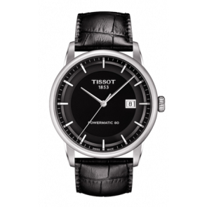 Uhrenarmband Tissot T0864071605700A / T610033627 Leder Schwarz 22mm