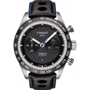 Uhrenarmband Tissot T1004271620100 / T610037467 Leder Schwarz 22mm