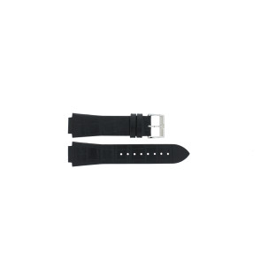 Uhrenarmband Tissot T1053091612600A / T600040833 Leder Schwarz 15mm