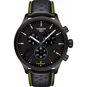 Uhrenarmband Tissot T1166173605107 / T600041553 Leder Schwarz 22mm