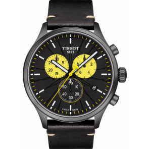 Uhrenarmband Tissot T1166173605111 / T600044474 Leder Schwarz 22mm