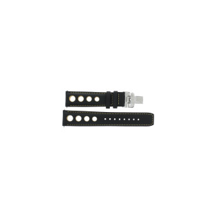 Uhrenarmband Tissot T91142851A / T91142781A / PRS 516 / T600013244 Leder Schwarz 20mm