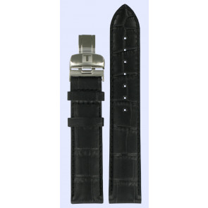 Uhrenarmband Tissot T600013369 Leder Schwarz 19mm
