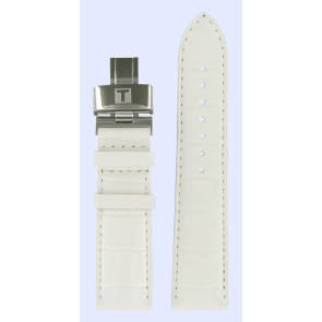 Uhrenarmband Tissot T600027688.T0055101611600A Leder Weiss 20mm
