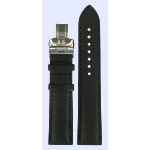 Uhrenarmband Tissot T014427 / T600027690 Leder Schwarz 20mm