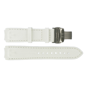 Uhrenarmband Tissot T33785885A / T600029221 / T610029222 /XS Leder Weiss 20mm