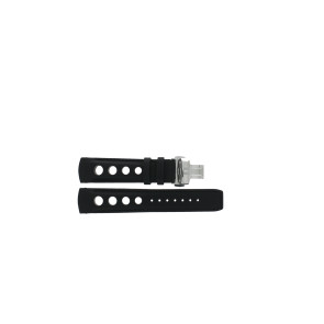 Uhrenarmband Tissot T044417A / PRS 516 / T600029599 Leder Schwarz 20mm