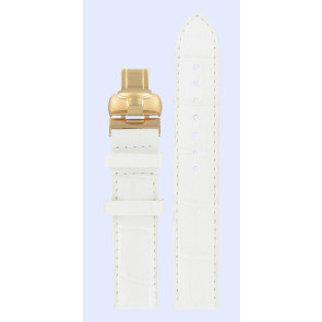 Uhrenarmband Tissot T600029846 Leder Weiss 16mm