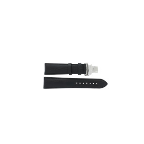 Uhrenarmband Tissot T099.407.16.058.00 / T600035976 Leder Schwarz 21mm