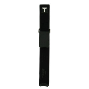 Uhrenarmband Smartwatch Tissot T600036491 / T0914204604100A Leder Schwarz 22mm