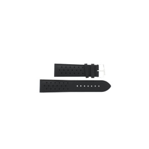 Uhrenarmband Tissot T1064071605100 / TISSOT V8 / T600038321 Leder Schwarz 22mm