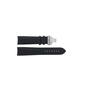 Uhrenarmband Tissot T600041083 Leder Schwarz 23mm