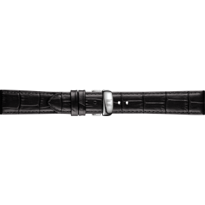 Uhrenarmband Tissot TRADITION / T600042812 / J176 / T0634091605800A Leder Schwarz 18mm