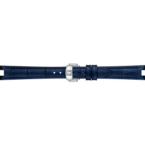 Uhrenarmband Tissot T600047888 Leder Blau 14mm