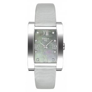 Uhrenarmband Tissot T0073091612601 / T603025353 Leder Grau 15mm