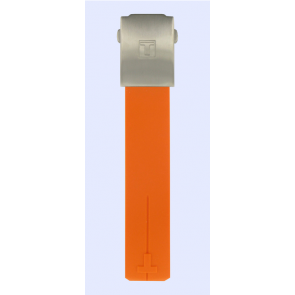 Uhrenarmband Tissot T0134201720700A Kautschuk Orange 21mm