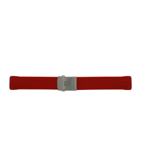 Uhrenarmband Tissot T603036455 / T0914204705110A Kautschuk Rot 22mm