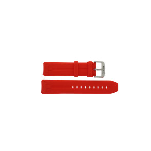 Uhrenarmband Smartwatch Tissot T1214204705101A / T603044329 Kautschuk Rot 23mm