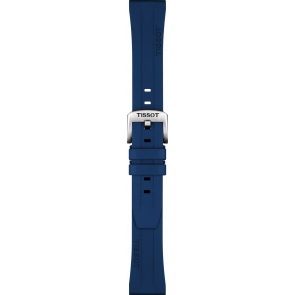 Uhrenarmband Tissot PRC200 / T1144171703700A / T603044837 Kautschuk Blau 20mm