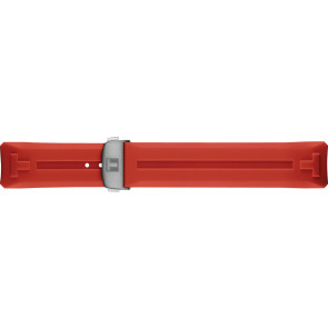 Uhrenarmband Smartwatch Tissot T603046209 Kautschuk Rot 23mm