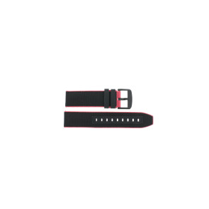 Uhrenarmband Tissot T604045724 Leder/Kunststoff Schwarz 22mm