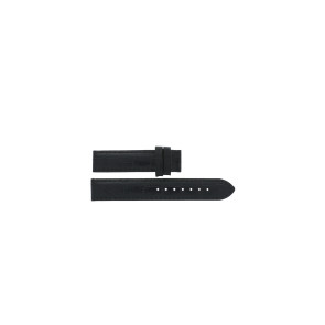 Uhrenarmband Tissot T050.207.A / Lady Heart Dressport / T610029086 Kroko leder Schwarz 16mm