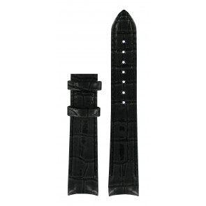 Uhrenarmband Tissot T600031398 Leder Schwarz 18mm