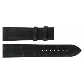 Uhrenarmband Tissot T063.610.16.058.00 / T610031945 / XL Leder Schwarz 20mm