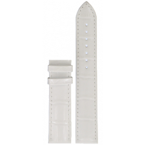Uhrenarmband Tissot T610032784.XL Leder Weiss 19mm