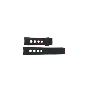 Uhrenarmband Tissot T079-427-26-057-00 / T610034296 Leder Schwarz 23mm