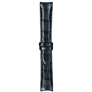 Uhrenarmband Tissot T610038036 / T0352071606100B Leder Anthrazitgrau