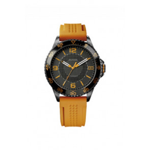 Uhrenarmband Hugo Boss 1790837 / 679301407 / TH-176-1-34-1206 Kautschuk Orange 22mm