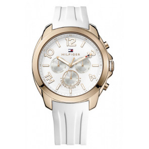 Uhrenarmband Tommy Hilfiger TH-233-3-34-1654 (TH679301666) Kautschuk Weiss
