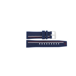 Uhrenarmband Tommy Hilfiger TH-320-1-14-2382 / TH1791476 / TH679302205 Kautschuk Blau 22mm