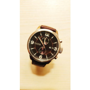 Uhrenarmband Tommy Hilfiger TH1971141341 / TH-197-1-14-1341 / TH679301511 Leder/Kunststoff Braun